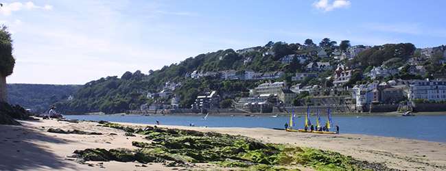 Salcombe provides great shopping, watersports and boat hire.