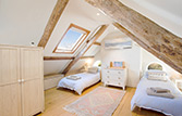 The Attic – with beds in twin arrangement